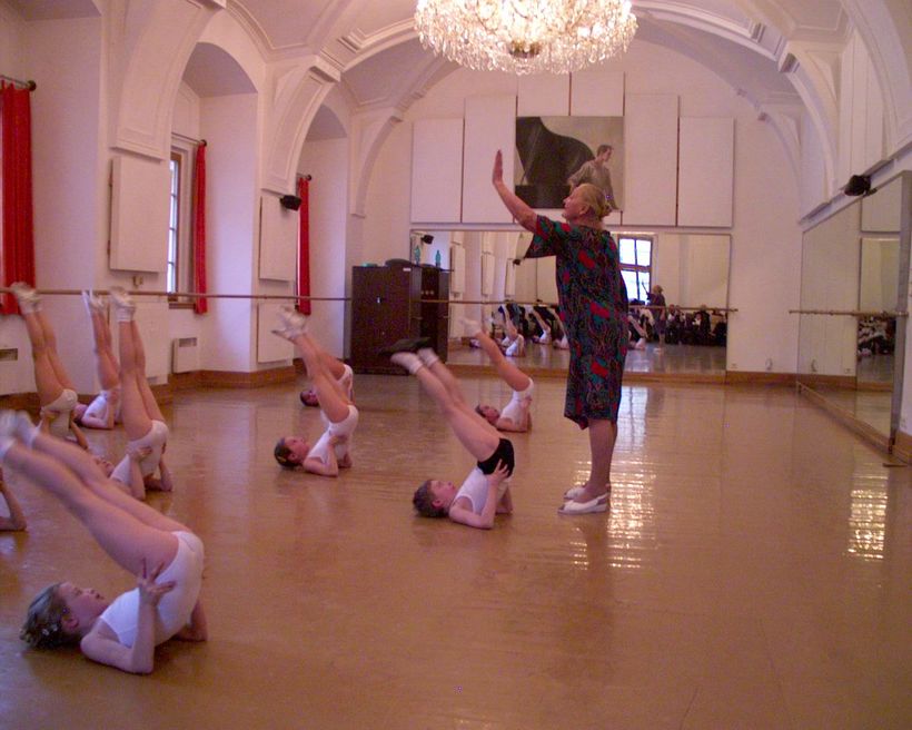 Přípravka baletu ND. Foto: Ing. Ladislav Beneš CSc, soukromý archiv autora.